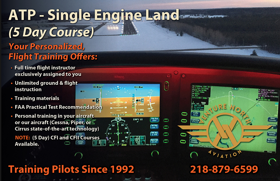 5 Day ATP Course Single Engine Land